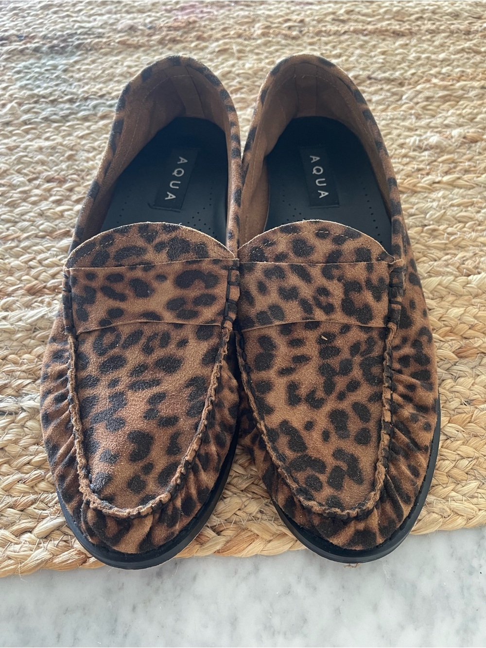Leopard Bloomingdale’s Aqua Kelan Loafer Flats